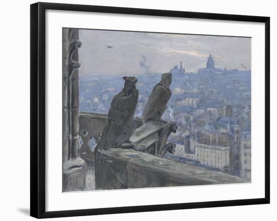 Paris as seen from the towers of Notre Dame, c. 1900-null-Framed Giclee Print