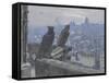 Paris as seen from the towers of Notre Dame, c. 1900-null-Framed Stretched Canvas