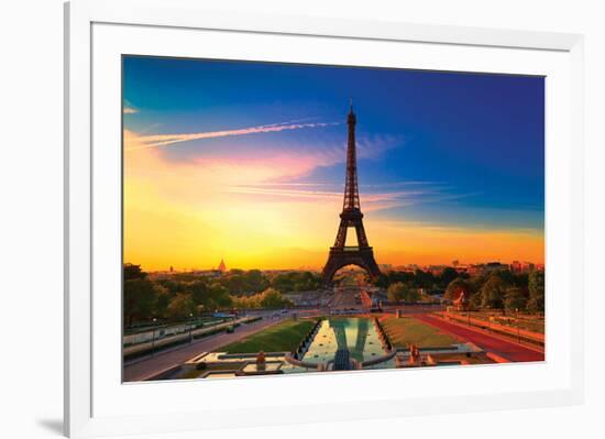 Paris at Dawn II-null-Framed Art Print