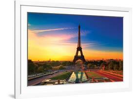 Paris at Dawn II-null-Framed Art Print