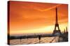 Paris at Dawn-null-Stretched Canvas