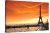 Paris at Dawn-null-Stretched Canvas