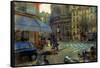 Paris at Dusk, France-Nicolas Hugo-Framed Stretched Canvas