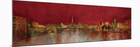 Paris at Night-Kemp-Mounted Art Print