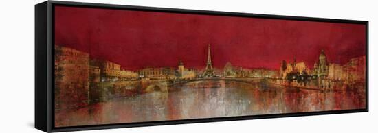 Paris at Night-Kemp-Framed Stretched Canvas