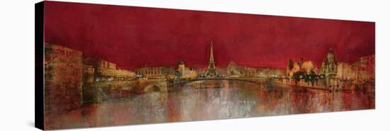 Paris at Night-Kemp-Stretched Canvas