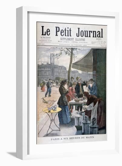 Paris at Six O'Clock in the Morning, 1895-null-Framed Giclee Print