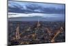 Paris at sunset from the Montparnasse Tower, the best viewpoint in Paris, Paris, France, Europe-Paul Porter-Mounted Photographic Print