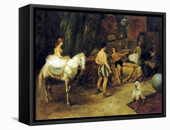 Paris, at the Cirque D'Hiver-Vicente De Paredes-Framed Stretched Canvas