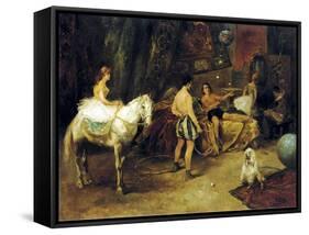 Paris, at the Cirque D'Hiver-Vicente De Paredes-Framed Stretched Canvas