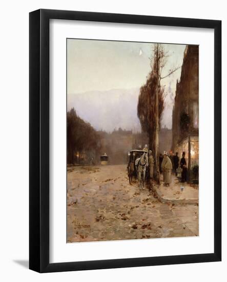 Paris at Twilight-Childe Hassam-Framed Giclee Print