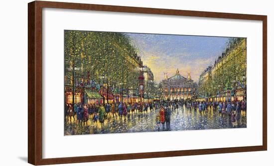 Paris Avenue de l'Opera - Detail-Guy Dessapt-Framed Giclee Print