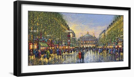 Paris Avenue de l'Opera - Detail-Guy Dessapt-Framed Giclee Print