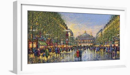 Paris Avenue de l'Opera - Detail-Guy Dessapt-Framed Giclee Print