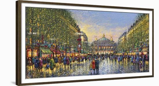 Paris Avenue de l'Opera - Detail-Guy Dessapt-Framed Giclee Print