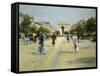 Paris, Avenue Du Bois De Boulogne-Georges Stein-Framed Stretched Canvas