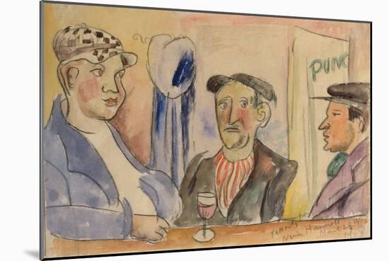 Paris Bar, 1923-Nina Hamnett-Mounted Giclee Print