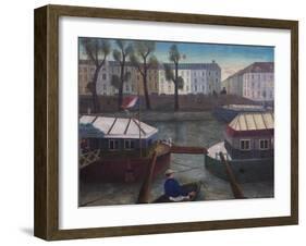 Paris Barges, 1947-Bettina Shaw-Lawrence-Framed Giclee Print