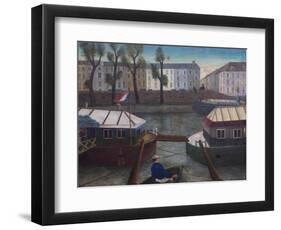 Paris Barges, 1947-Bettina Shaw-Lawrence-Framed Giclee Print