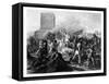 Paris Besieged by the Normans , 885 Ad-T Sherratt-Framed Stretched Canvas