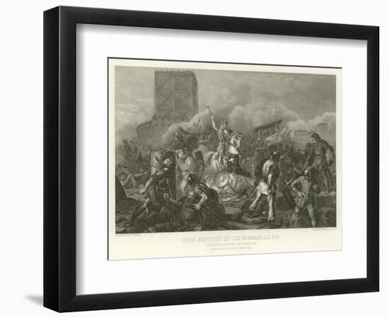 Paris Besieged by the Normans, Ad 885-Alphonse Marie de Neuville-Framed Giclee Print