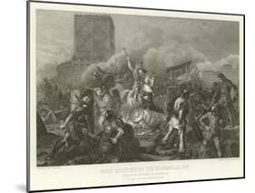 Paris Besieged by the Normans, Ad 885-Alphonse Marie de Neuville-Mounted Giclee Print