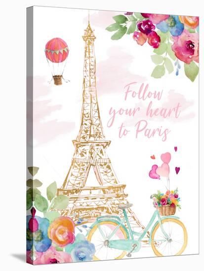 Paris Bike Ride-Lanie Loreth-Stretched Canvas