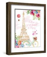 Paris Bike Ride-Lanie Loreth-Framed Art Print