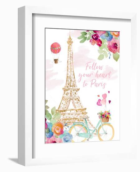 Paris Bike Ride-Lanie Loreth-Framed Art Print