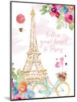 Paris Bike Ride-Lanie Loreth-Mounted Art Print