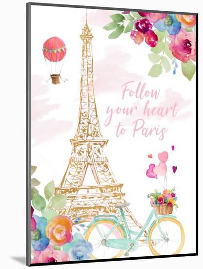 Paris Bike Ride-Lanie Loreth-Mounted Art Print