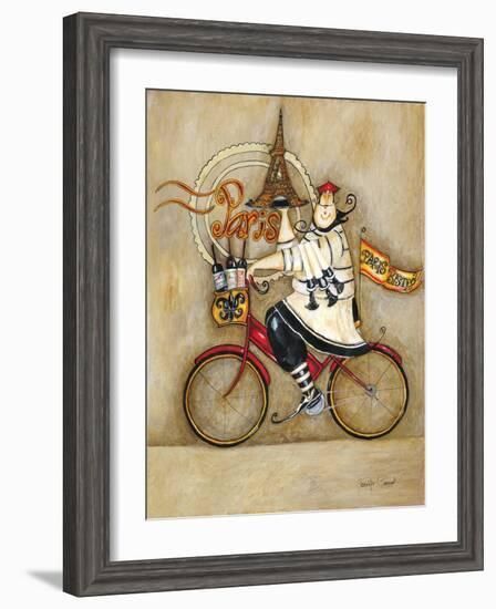 Paris Bistro II-Jennifer Garant-Framed Giclee Print