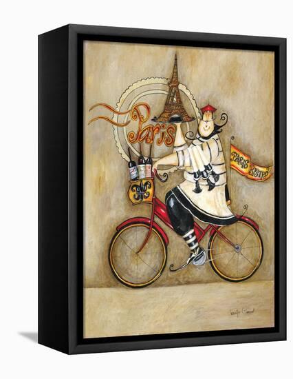 Paris Bistro II-Jennifer Garant-Framed Stretched Canvas