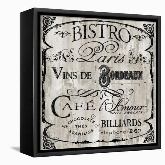 Paris Bistro III-Color Bakery-Framed Stretched Canvas