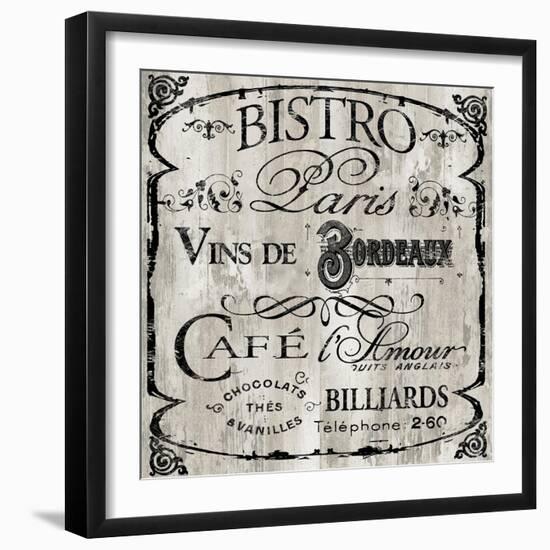 Paris Bistro III-Color Bakery-Framed Giclee Print