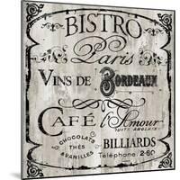 Paris Bistro III-Color Bakery-Mounted Giclee Print