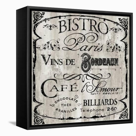 Paris Bistro III-Color Bakery-Framed Stretched Canvas
