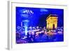 Paris Blue Atmosphere - In the Style of Oil Painting-Philippe Hugonnard-Framed Giclee Print
