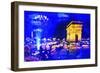 Paris Blue Atmosphere - In the Style of Oil Painting-Philippe Hugonnard-Framed Giclee Print