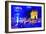 Paris Blue Atmosphere - In the Style of Oil Painting-Philippe Hugonnard-Framed Giclee Print