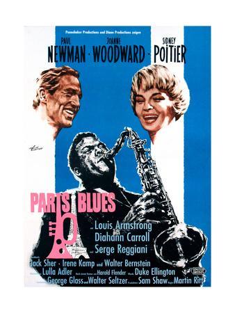 Paris Blues, from Left, Paul Newman, Sidney Poitier, Joanne Woodward, 1961'  Giclee Print | AllPosters.com