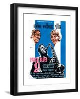 Paris Blues, from Left, Paul Newman, Sidney Poitier, Joanne Woodward, 1961-null-Framed Giclee Print