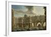 Paris, Boatmen's Joust Between Pont Notre-Dame and Pont Au Change, 1756-Nicolas Jean Baptiste Raguenet-Framed Giclee Print