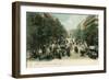 Paris, Boulevard Italiens-null-Framed Art Print