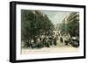 Paris, Boulevard Italiens-null-Framed Art Print