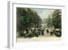 Paris, Boulevard Italiens-null-Framed Art Print