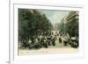 Paris, Boulevard Italiens-null-Framed Premium Giclee Print