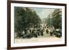 Paris, Boulevard Italiens-null-Framed Premium Giclee Print