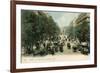 Paris, Boulevard Italiens-null-Framed Art Print