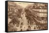 Paris, Boulevard Montmart-null-Framed Stretched Canvas